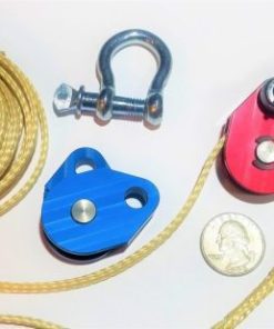 Nifty-Lift snatchblock is light weight, small, compact and smooth pulling with minimal friction